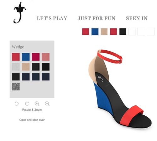 designer footwear online