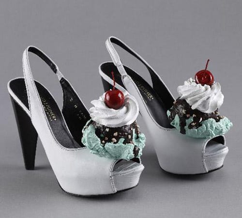 ice cream cone high heels