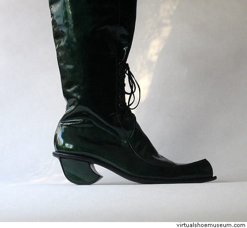 metallic green boot
