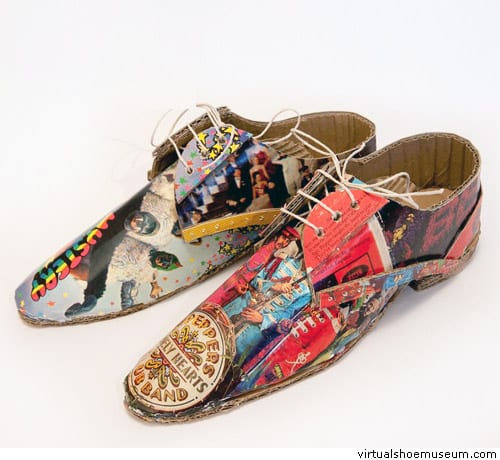 Cardboard shoes Beatles 
