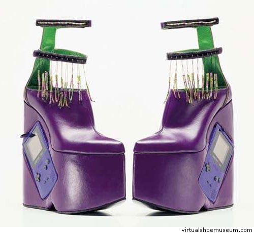 Purple Game Boy Shoe 
